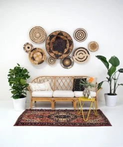 KAZI Home Goods Banana Bark And Raffia Jumbo Wall Bowl 1 KAZI Home Goods Banana Bark And Raffia Jumbo Wall Bowl