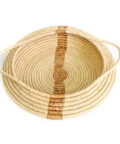 KAZI Home Goods Banana Striped Storage Basket