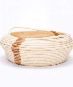 KAZI Home Goods Banana Striped Storage Basket