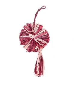 KAZI Fair Trade Berry Pom Pom + Tassel Ornament
