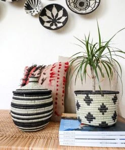 KAZI Black Dafina Planter Home Goods