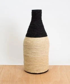 KAZI Home Goods Black Malia Vase
