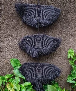 KAZI Home Goods Black Raffia Parade Mobile