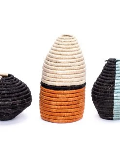 KAZI Black + Silver Blue Atelier Vase 01 Home Goods