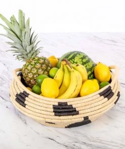 KAZI Black Spotted Storage Basket