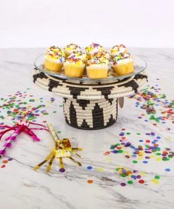KAZI Black + White Cake Stand