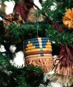 KAZI Blossom Patterned Fringed Ornament