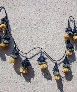 KAZI Blue Ombre Tasseled Garland Home Goods