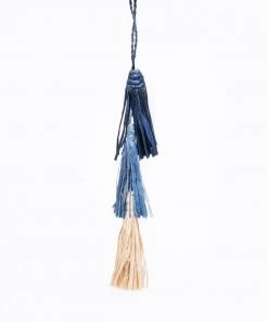 KAZI Fair Trade Blue Tassels Ornament