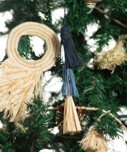 KAZI Fair Trade Blue Tassels Ornament