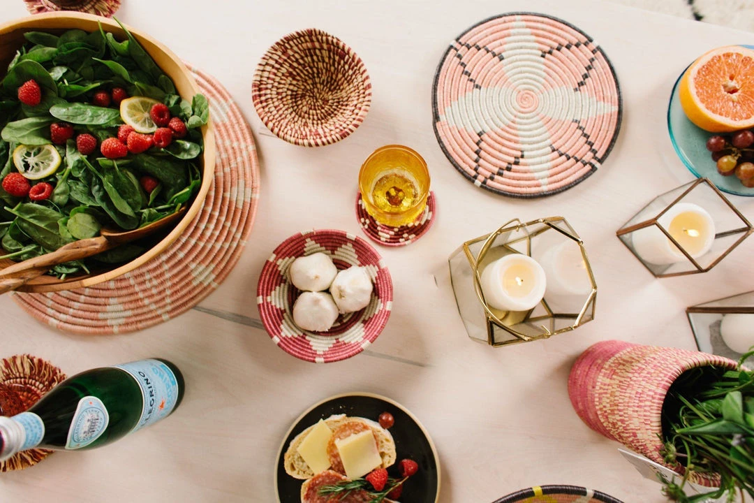 KAZI Blush Pink Hope Wall Trivet KAZI Blush Pink Hope Wall Trivet