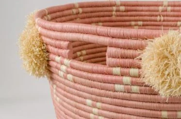 KAZI Blush Polkadot Pom Pom Hamper KAZI Blush Polkadot Pom Pom Hamper