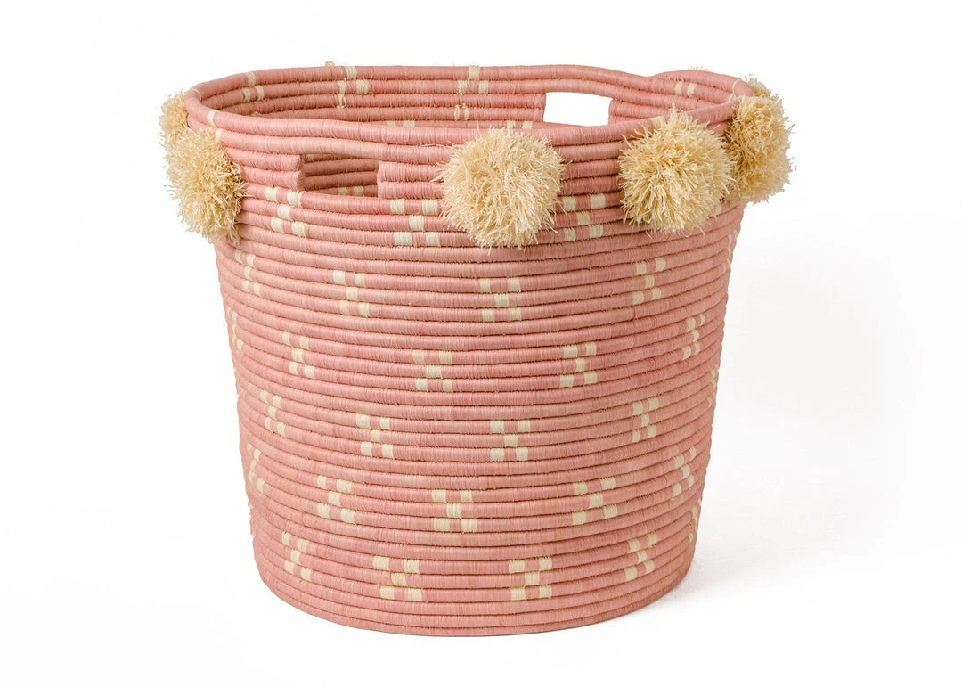 KAZI Blush Polkadot Pom Pom Hamper KAZI Blush Polkadot Pom Pom Hamper