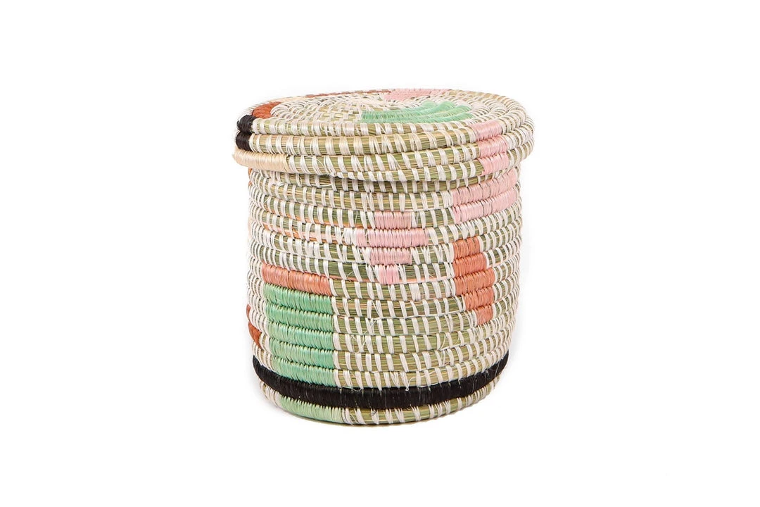 KAZI Home Goods Canyon Clay Abstract Lidded Box KAZI Home Goods Canyon Clay Abstract Lidded Box