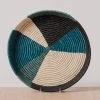 KAZI Cool Color Blocked Raffia Tray