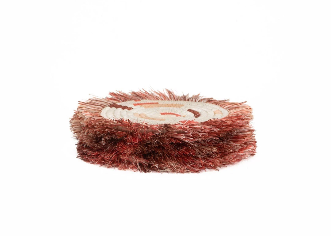 KAZI Coral Geo Fringed Coasters KAZI Coral Geo Fringed Coasters
