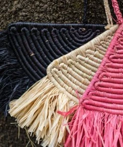 KAZI Home Goods Coral Sunset Raffia Parade Mobile