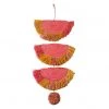 KAZI Home Goods Coral Sunset Raffia Parade Mobile