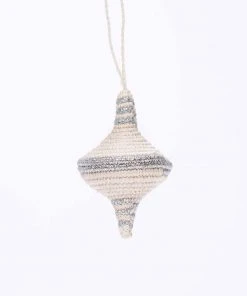 KAZI Diamond Shape Silver Metallic Ornament