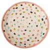 KAZI Dotted Peach Circular Tray Home Goods
