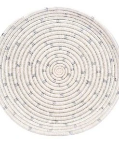 KAZI Home Goods Dotted Silver Decorative Tray