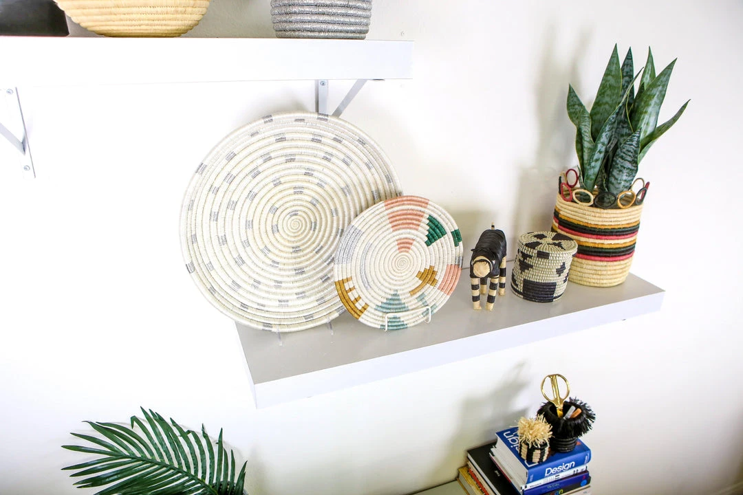 KAZI Home Goods Dotted Silver Decorative Tray KAZI Home Goods Dotted Silver Decorative Tray