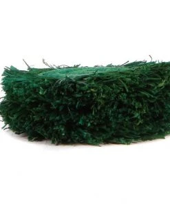 KAZI Home Goods Evergreen Fringed Oversized Raffia Coaster Set 2 KAZI Home Goods Evergreen Fringed Oversized Raffia Coaster Set