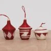 KAZI Fair Trade Fiery Red Ikonji Ornament Set