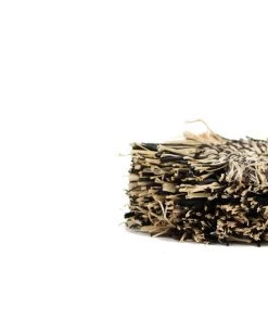 KAZI Fringed Black Coaster Set