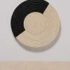 KAZI Geo Black + Natural Raffia Wall Plate Best Sellers