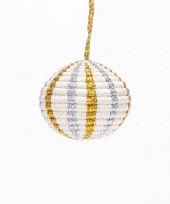 KAZI Fair Trade Globe Ornament - Multi Metallic