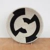 KAZI Large Black + White Geo Bowl Home Goods