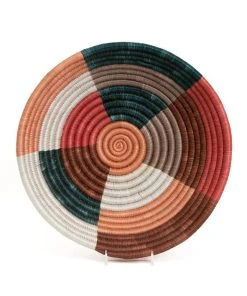 KAZI Large Coral + Clay Umuseke Wall Bowl Home Goods