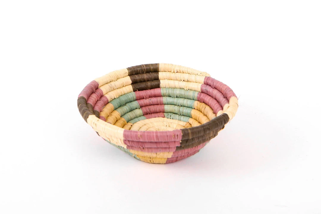 KAZI Home Goods Lilac + Neutrals Catch All Basket KAZI Home Goods Lilac + Neutrals Catch All Basket