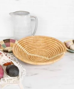 KAZI Home Goods Lilac + Neutrals Catch All Basket 1 KAZI Home Goods Lilac + Neutrals Catch All Basket
