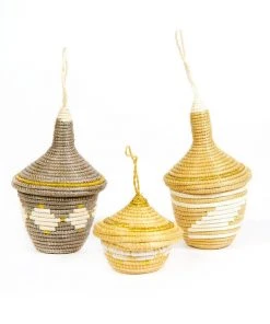 KAZI Metallic Gold + Mirage Gray Ornament Set
