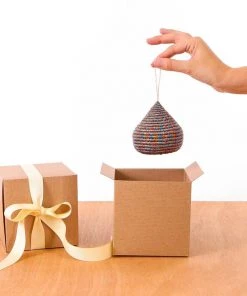 KAZI Multicolor Metallic Bulb Ornament Fair Trade