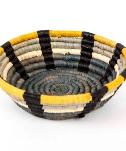 KAZI Mustard + Gray Catch All Basket Home Goods