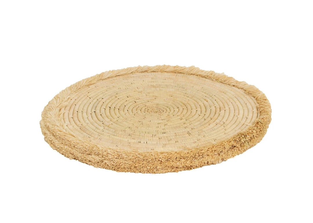 KAZI Natural Large Fringed Wall Charger KAZI Natural Large Fringed Wall Charger