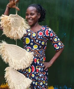 KAZI Natural Raffia Parade Mobile