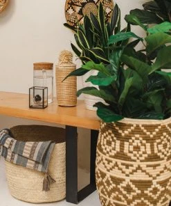 KAZI Home Goods Natural Tina Pom Pom Box 1 KAZI Home Goods Natural Tina Pom Pom Box