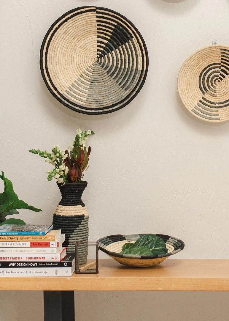 KAZI Opal Gray Color Blocked Vase Home Goods KAZI Opal Gray Color Blocked Vase Home Goods