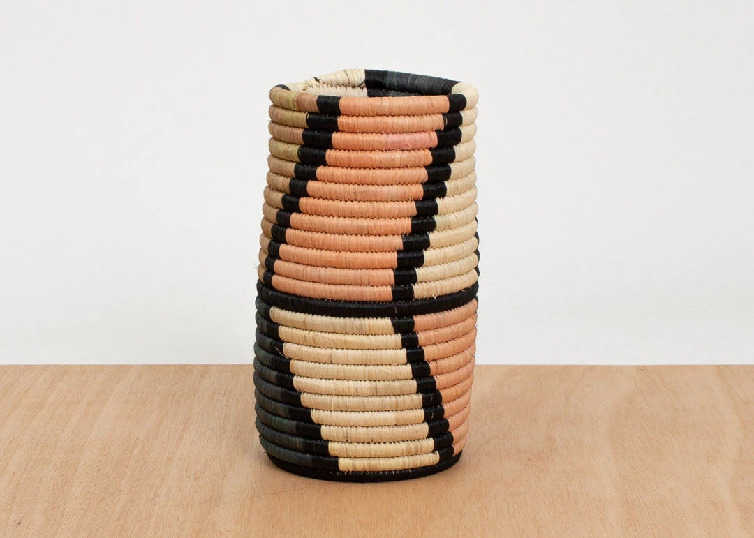 KAZI Peach Mstari Vase Home Goods KAZI Peach Mstari Vase Home Goods