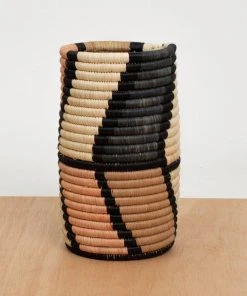 KAZI Peach Mstari Vase Home Goods 1 KAZI Peach Mstari Vase Home Goods