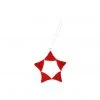 KAZI Red Beaded Star Ornament Fair Trade