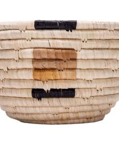 KAZI Home Goods Small Banana Leaf Kisasa Deep Round Bowl