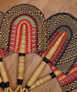 KAZI Home Goods Small Desert Rose Fan 2 KAZI Home Goods Small Desert Rose Fan