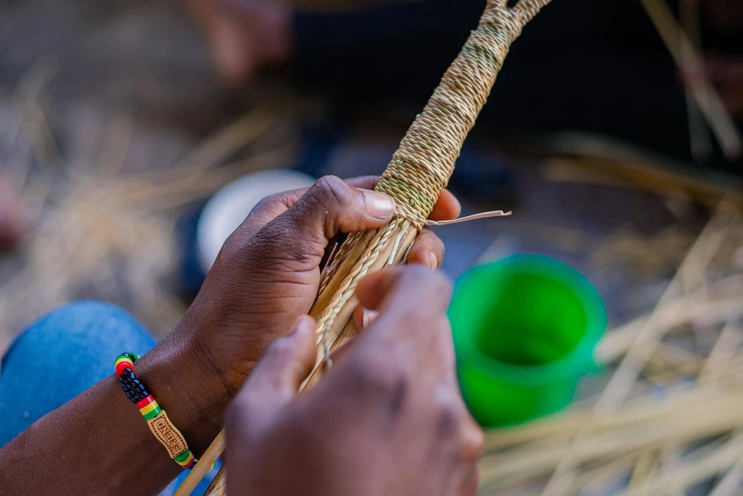 KAZI Home Goods Small Desert Rose Fan KAZI Home Goods Small Desert Rose Fan