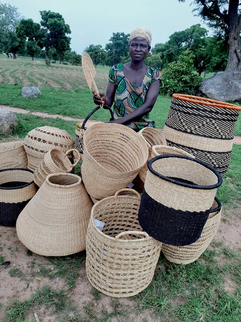 KAZI Home Goods Small Natural Laced Fan KAZI Home Goods Small Natural Laced Fan