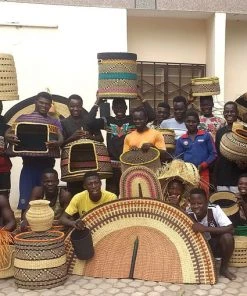 KAZI Small Sky Blue & Sun Fan